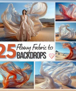 25 Background kỹ thuật số vải tung bay trên sa mạc cực đẹp