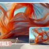 25 Background kỹ thuật số vải tung bay trên sa mạc cực đẹp 6
