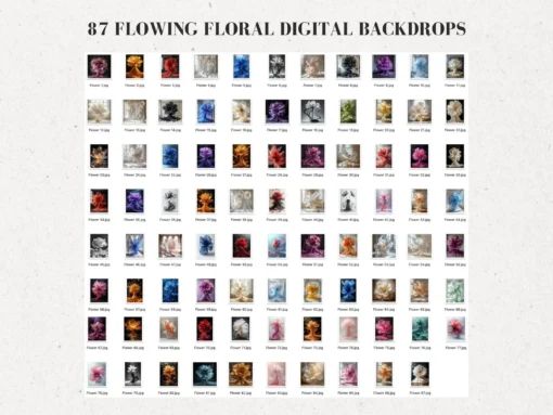 87 Background kỹ thuật số bông hoa to siêu đẹp phù hợp ghép ảnh liên hoa và sáng tạo 6