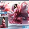 20 Background kỹ thuật số hoa vải tung bay chụp trong studio 5