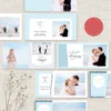 Mẫu album cưới photobook màu xanh nhạt sang trọng 1