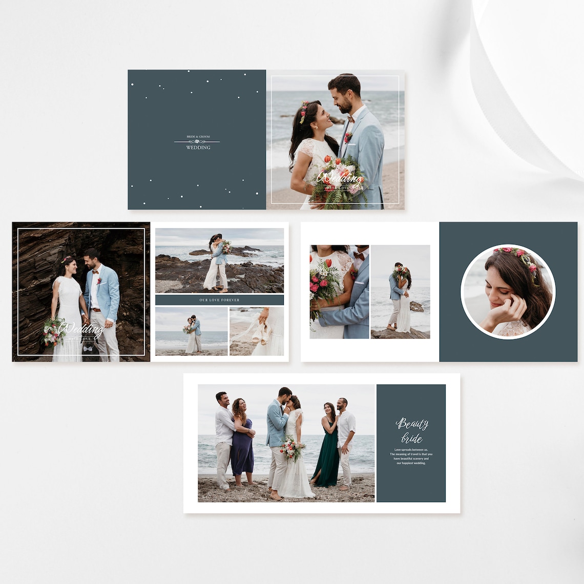 PSD album cưới photobook phong cách châu Âu sang trọng