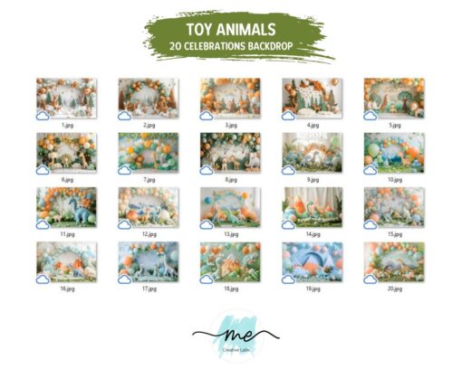 20 Background phông nền trẻ em chủ đề sinh nhật - BG037 - 2