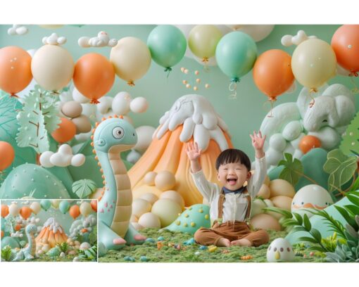 20 Background phông nền trẻ em chủ đề sinh nhật - BG037 - 3