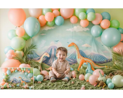 20 Background phông nền trẻ em chủ đề sinh nhật - BG037 - 4