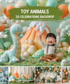 20 Background phông nền trẻ em chủ đề sinh nhật - BG037